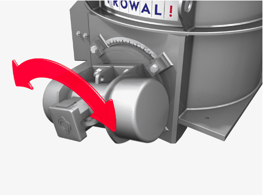A close up of the side of a machine