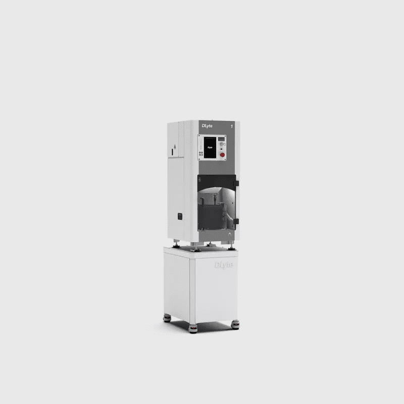White industrial machine with digital controls.